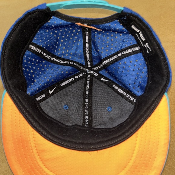 Nike Kids KD Hat Adjustable Basketball SnapBack Aqua Orange Kevin Durant Dri Fit - Picture 13 of 16